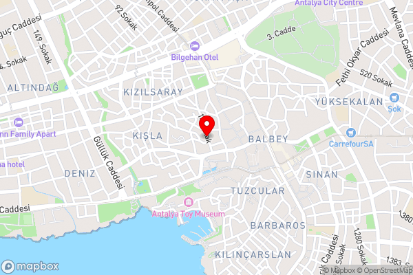 Central Flat near Beach in Muratpasa Antalya - Hotel Location Map