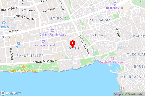 Central Flat near Popular Attractions in Antalya - Hotel Location Map
