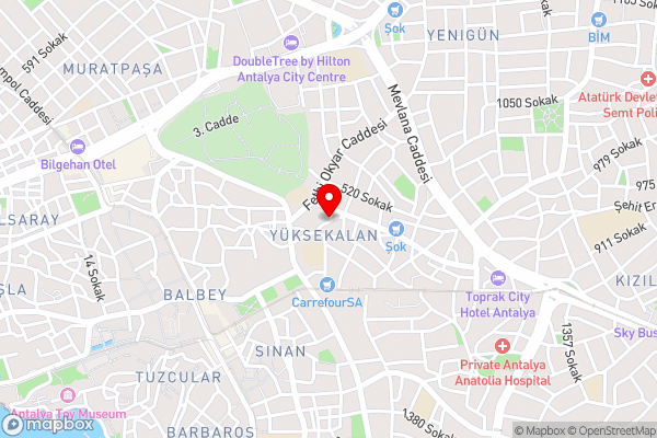 Central Flat near Popular Attractions in Muratpasa - Hotel Location Map