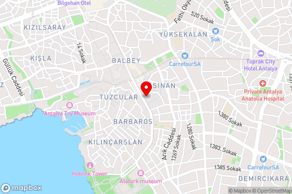 Central Flat with Great View in Muratpasa Antalya - Hotel Location Map