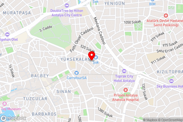 Central Location Flat 4 min to Hadrian Gates - Hotel Location Map