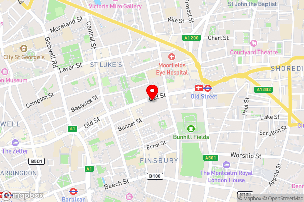 Central London 2 Bed Old Street Station Sleeps 4 to 5 Close to all attractions - Hotel Location Map