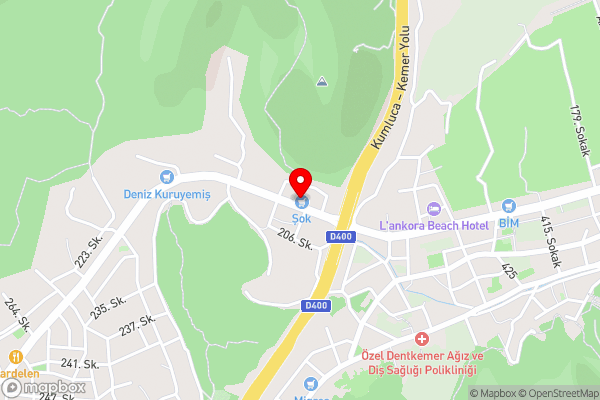 Central Roomy Flat w Balcony 7 min to Kemer Beach - Hotel Location Map