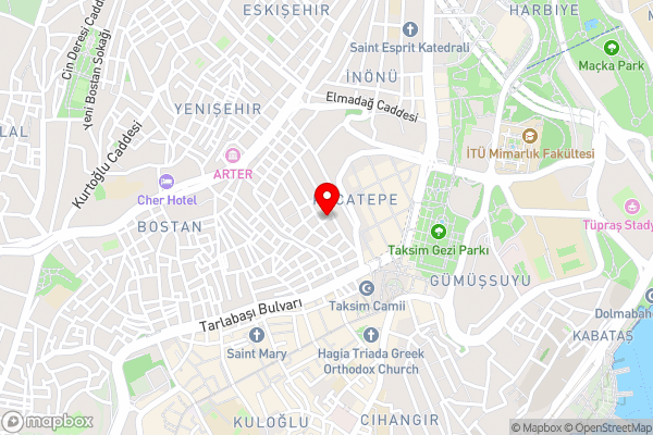 Central Suites Taksim - Hotel Location Map