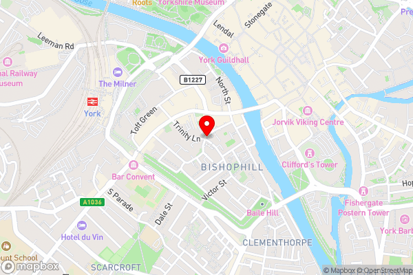 Central (yet tranquil) modern apartment with free Parking. Located in York's historical building - Hotel Location Map