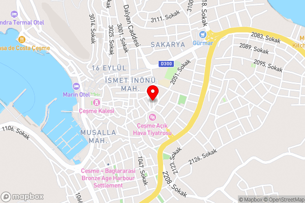 Çeşme Flowers Butik Otel - Hotel Location Map