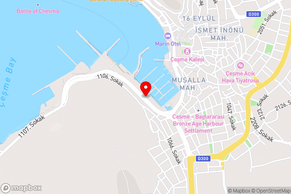 Cesme Marina Konukevi - Hotel Location Map