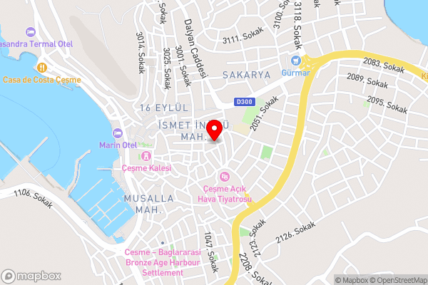 Çeşme Pansiyon - Hotel Location Map