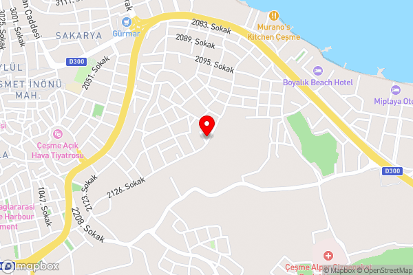 çeşme siriusmi otel - Hotel Location Map