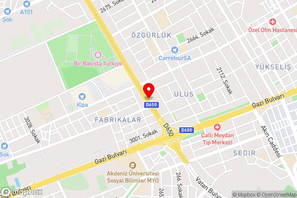 ÇEVİK PALACE HOTEL - Hotel Location Map