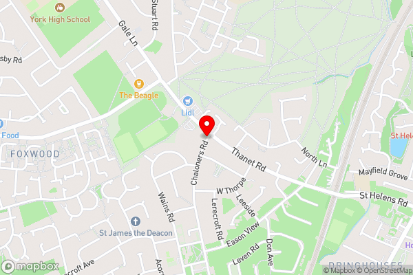 Chaloners, Free Parking, Large garden, Close to York Races & City Centre - Hotel Location Map