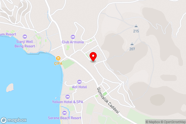 Charming House with Sea View & Shared Pool in Bodrum - Hotel Location Map