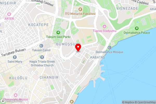 Cheya Residence Gumussuyu - Hotel Location Map