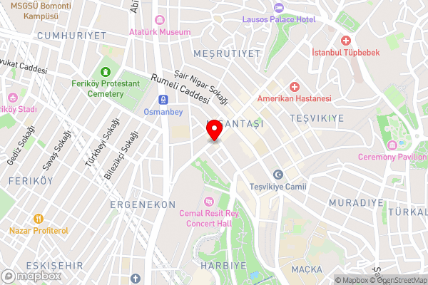 Cheya Residence Nisantasi - Hotel Location Map