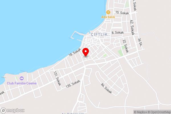 Ciftlique Alize - Hotel Location Map