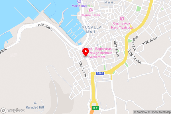 Çilek Marina Otel - Hotel Location Map