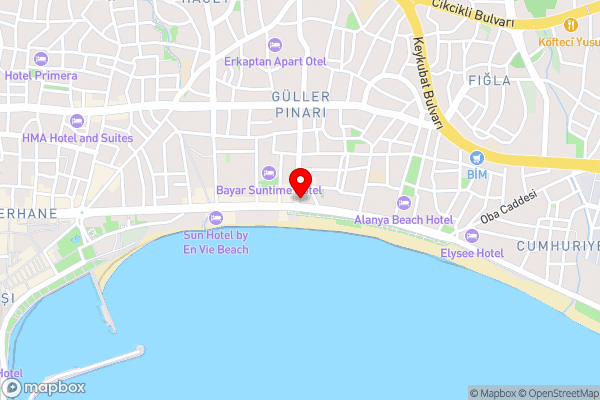 Cimen Hotel - Hotel Location Map