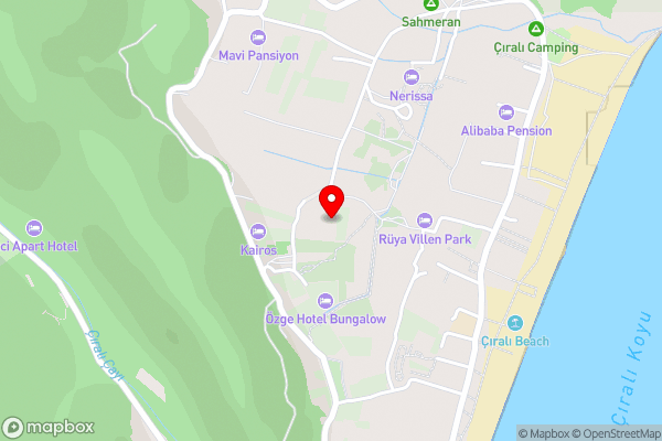 Cirali Hestia Lodge - Hotel Location Map