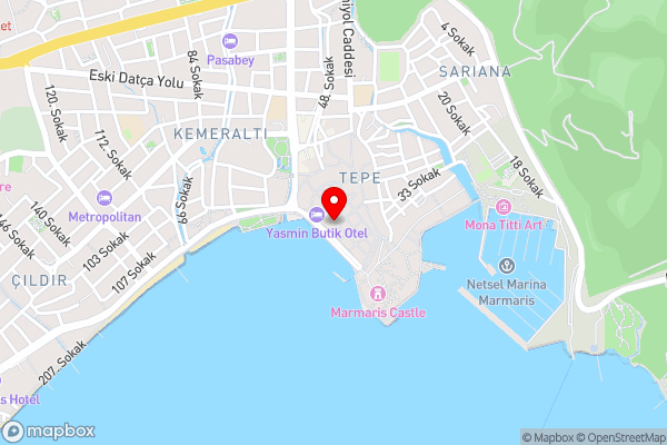 CİTY APART OTEL - Hotel Location Map