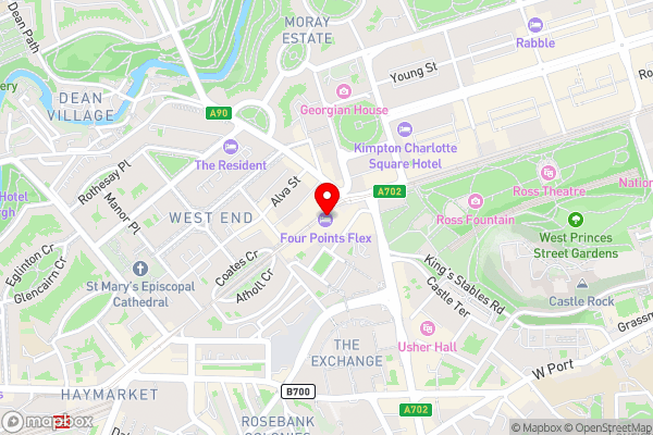 Cityroomz Edinburgh - Hotel Location Map