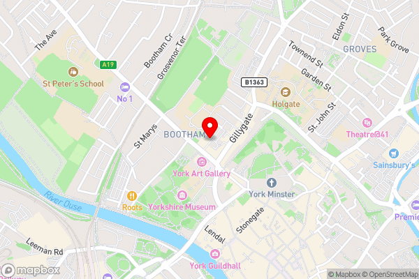 Clearly Apartments Aspire York - Hotel Location Map