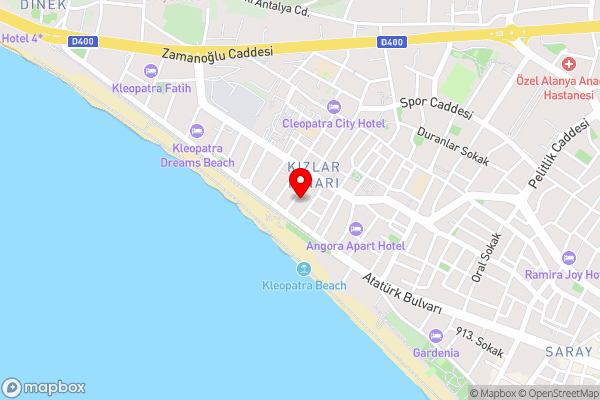 Cleopatra Ada Apart - Hotel Location Map