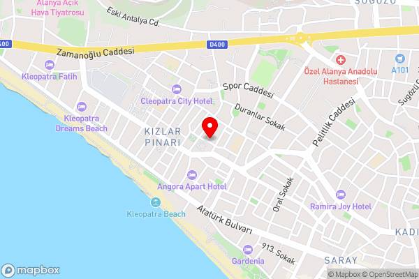 Cleopatra King Apart - Hotel Location Map