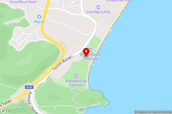 CLUB AKMAN BEACH - Hotel Location Map