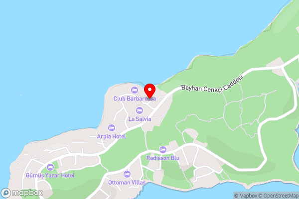 Club Çapa Hotel - Hotel Location Map