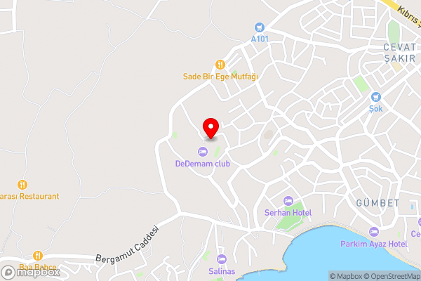 Club Dedeman Bodrum - Hotel Location Map