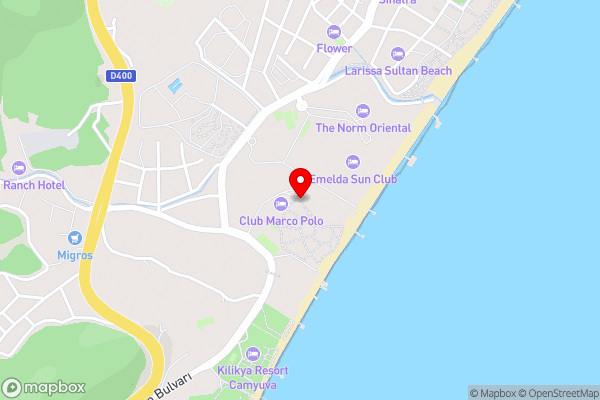 Club Marco Polo - Premium All Inclusive - Hotel Location Map