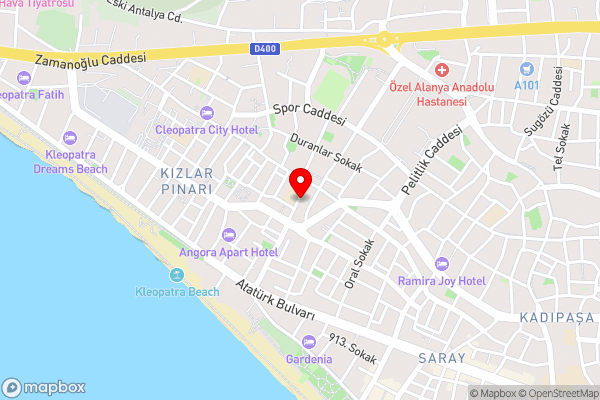 Club Sidar Apart Hotel - Hotel Location Map
