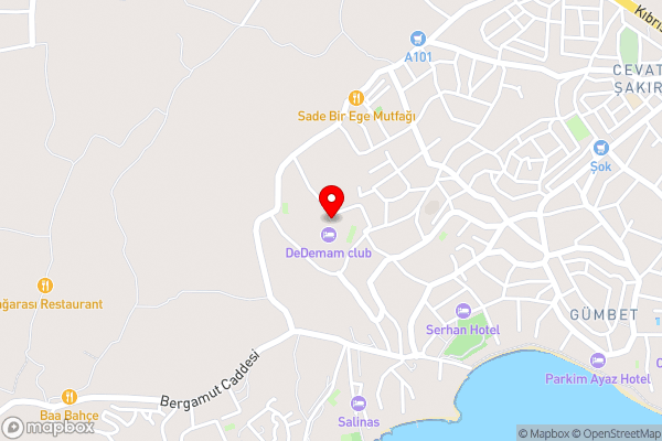 Clup dedeman - Hotel Location Map