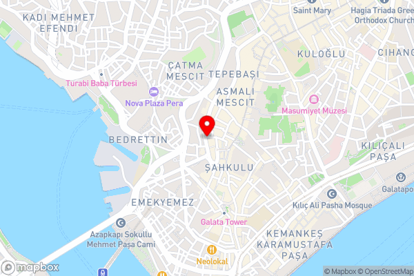 Collage Pera Hotel - Hotel Location Map