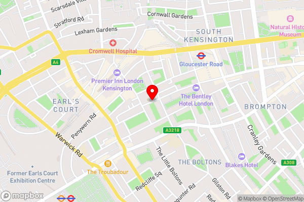 Collingham Serviced Apartments - Hotel Location Map
