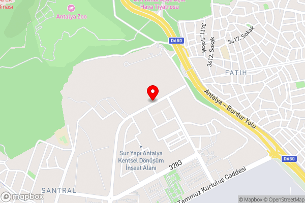 Comfortable Apartment with Central Location Antalya - Hotel Location Map
