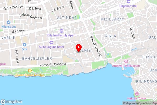 Comfy Flat with Balcony Close to Konyaalti Beach - Hotel Location Map