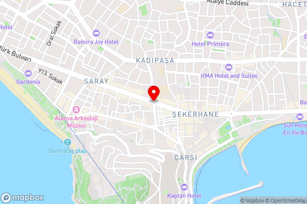 Coralis Tatil Köyü - Hotel Location Map