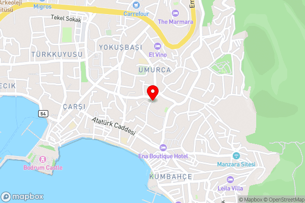 Costa Bodrum City - Hotel Location Map