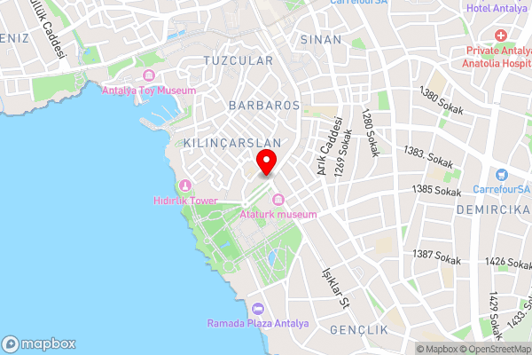 Cosy Flat in Old Town Antalya - Hotel Location Map