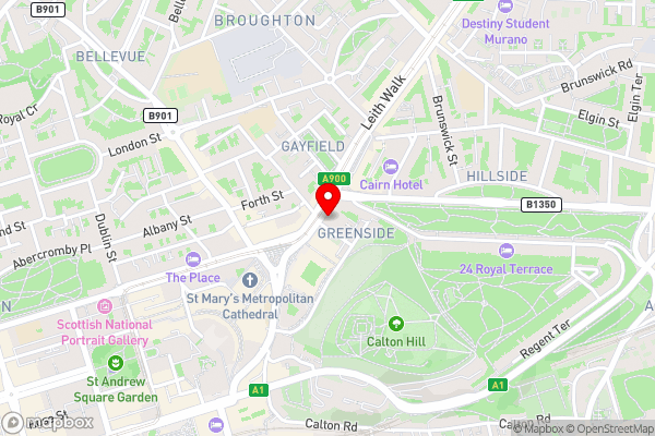 Courtyard by Marriott Edinburgh - Hotel Location Map