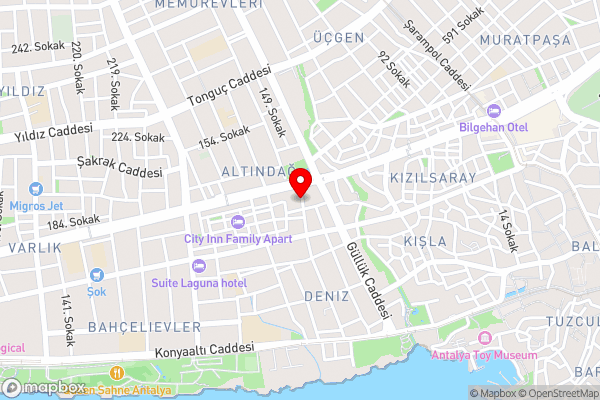 Cozy Design Flat in the heart of Antalya - Hotel Location Map