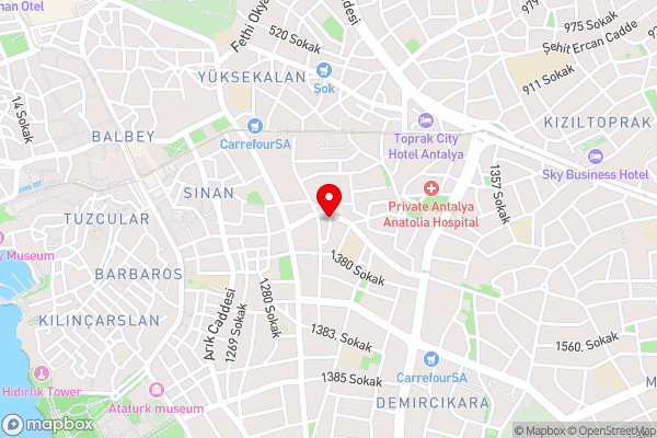 Cozy Flat w Balcony 10 min to Beach in Antalya - Hotel Location Map