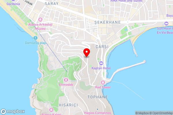 Cozy Flat With Balcony and Excellent Location in Alanya, Antalya - Hotel Location Map
