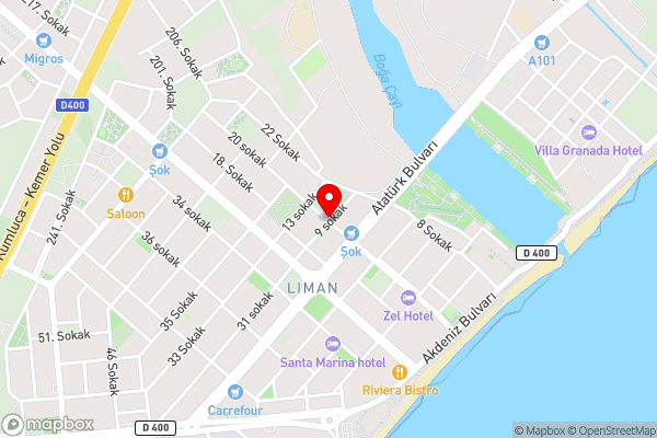 Cozy Flat with Balcony near Beach in Konyaalti - Hotel Location Map