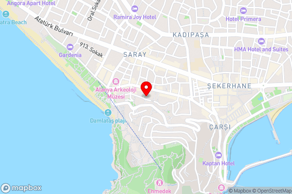Cozy Vacation Flat 2 min to Beach in Alanya - Hotel Location Map