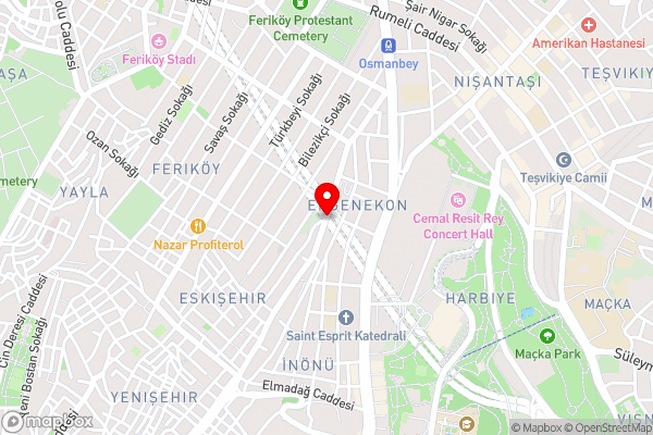 Crowne Plaza Istanbul Harbiye, an IHG Hotel - Hotel Location Map