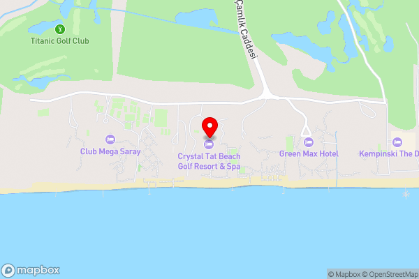 Crystal Tat Beach Golf Resort & Spa - Ultimate All Inclusive - Hotel Location Map