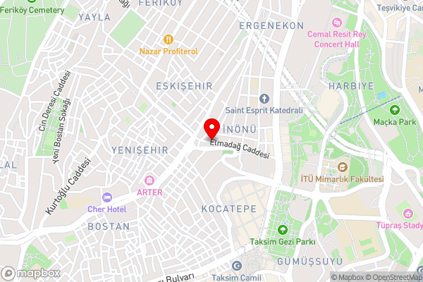 CTS Taksim Elysium Residence Duplex 90 (2+1) - Hotel Location Map
