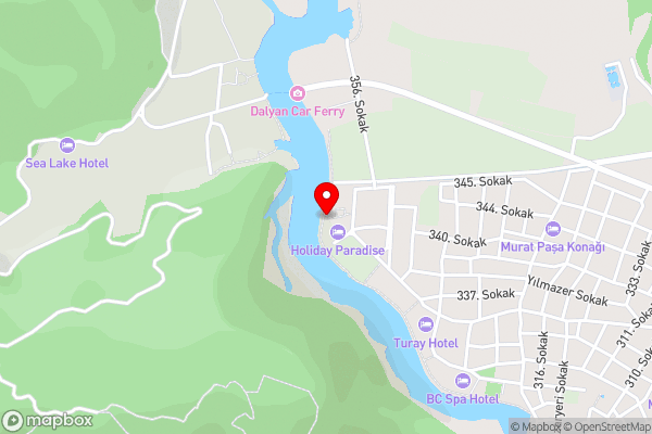 Dalyan YUNUS HOTEL - Hotel Location Map